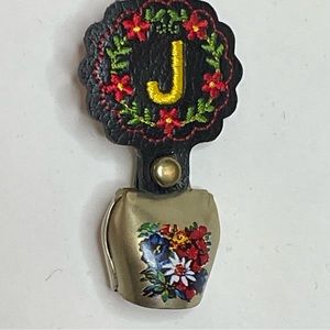 Personalized “J” Holiday Vienna Austria 3” Christmas Bell Souvenir Ornament